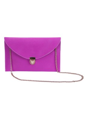HDE Women's Envelope Clutch Purse Handbag (Cream)