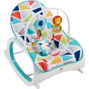 Fisher-Price Infant-To-Toddler Rocker, Green with Removable Toy Bar