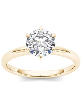 1 Carat T.W. Diamond Six-Prong Solitaire 14kt Yellow Gold Engagement Ring
