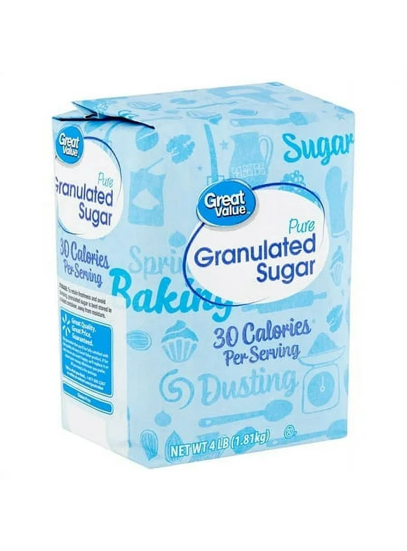 Great Value Pure Granulated Sugar, 4 lb