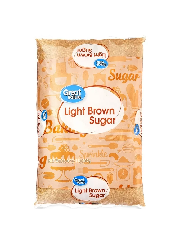 Great Value Light Brown Sugar, 32 oz