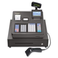 Sharp XE Series Cash Register w/Scanner, Thermal Printer, 7000 Lookup, 40 Clerks, LCD