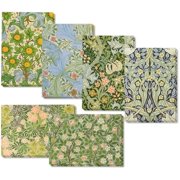 36-Count Assorted Box All Occasion Greeting Cards with Envelopes Designed by William Morris, Notecards Featuring Beautiful Flowery Patterns, Green, 5 x 3.5 inches