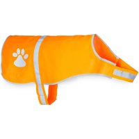 Reflective Dog Harness, High Visibility Vest for Dogs, Orange, Large