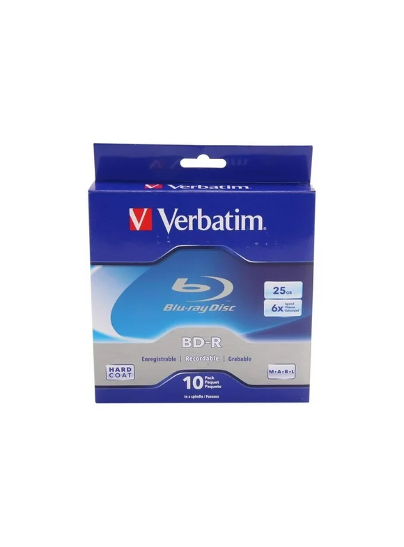 Verbatim 25GB 6X BD-R 10 Packs Spindle Disc Model 97238