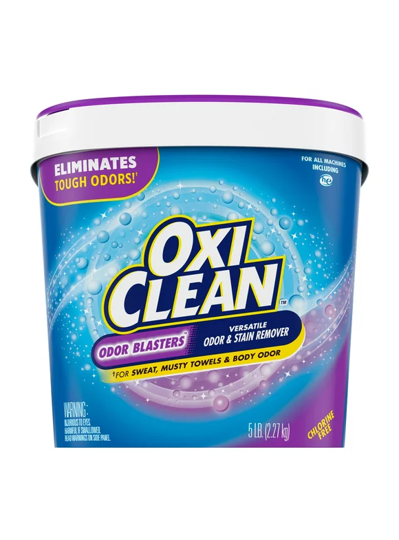 OxiClean Odor Blasters Odor  Stain Remover Powder, Laundry Odor Eliminator, 5 Lbs