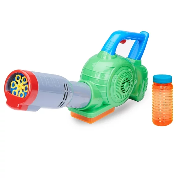 Play Day Bubble Leaf Blower, Battery Operated, Bubble Blowing Toy, For ages 3 