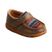 twisted x toddler-boys' serape canvas driving moc shoes brown 6 d