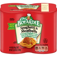 (2 pack) Chef Boyardee Spaghetti and Meatballs, 14.5 oz, 4 Pack