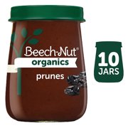 (10 Pack) Beech-Nut Organics Stage 1, Prunes Baby Food, 4 oz Jar
