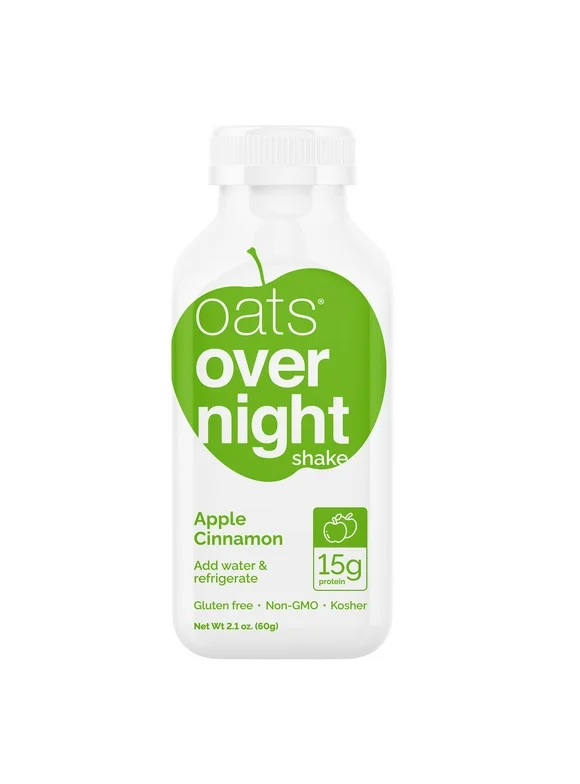 Oats Overnight Apple Cinnamon Protein Overnight Oatmeal Shake, 2.1 oz, 1 Count