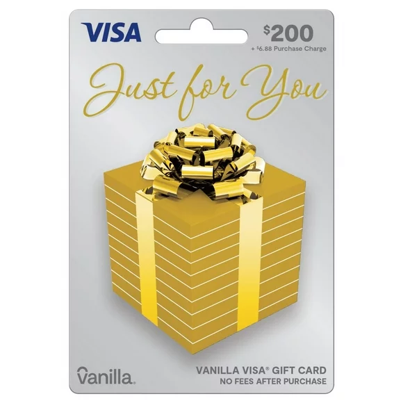 $200 Vanilla Visa Shiny Bow Gift Card (plus $6.88 Purchase Fee)