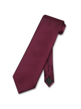 Vesuvio Napoli NeckTie Solid BURGUNDY Color Men's Neck Tie
