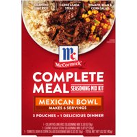 McCormick Mexican Bowl Dinner Complete Meals, 1.52 oz
