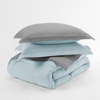 Noble Linens Premium Down Alternative Reversible 3-Piece Comforter Set