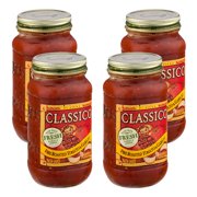 (4 Pack) Classico Fire Roasted Tomato and Garlic Pasta Sauce, 24 oz Jar