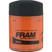 FRAM PH5 Extra Guard Filter, 10K Mile Change Interval Oil Filter