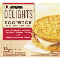 Jimmy Dean Delights Ham, Peppers, Mushroom Egg'wich, 4 Count