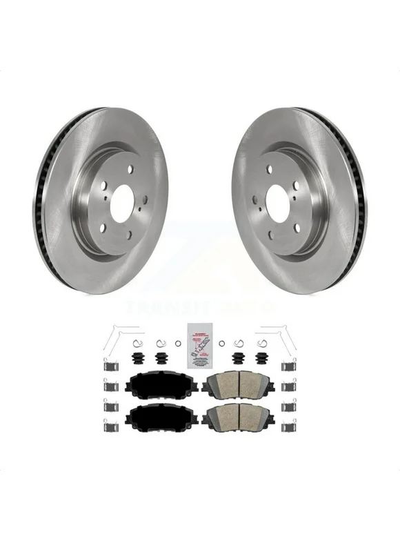 Transit Auto - Front Disc Brake Rotors And Ceramic Pads Kit For Toyota Camry RAV4 Lexus ES350 Avalon ES300h UX250h UX200 C-HR ES250 Venza Corolla Cross K8A-104621