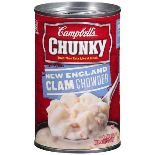 Campbell's Chunky New England Clam Chowder Soup (Pack of 6)