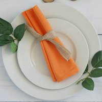 Efavormart Pack of 5 Premium 20" x 20" Washable Polyester Napkins Great for Wedding Party Restaurant Dinner Parties