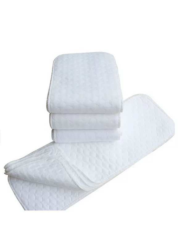 Relanfenk Baby Stuff New 2pcs White Cotton Cloth Diaper Washable Nappy