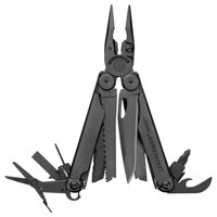 LEATHERMAN - Wave Plus Multitool with Premium Replaceable Wire Cutters and Spring-Action Scissors, Black