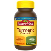 Nature Made Turmeric 500 mg Capsules, 60 Count for Antioxidant Support