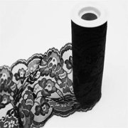 BalsaCircle 5.5" x 10 yards Wedding Lace Tulle Roll - Crafts Sewing Wedding Party Draping DIY Decorations