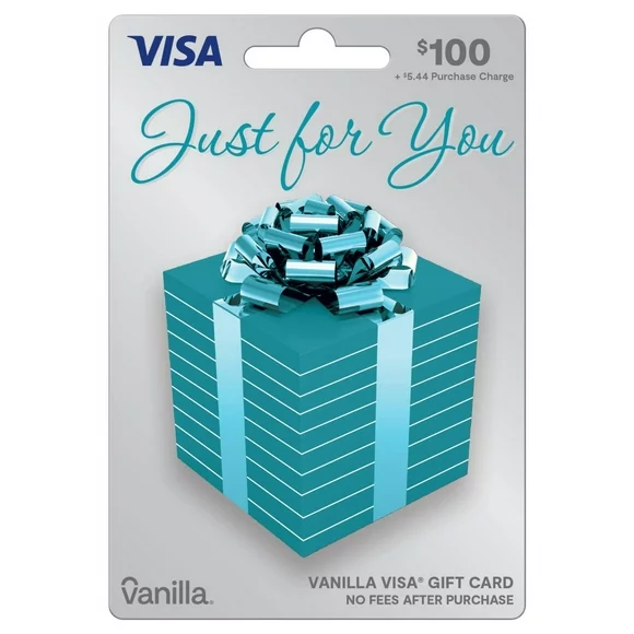$100 Vanilla Visa Shiny Bow Gift Card (plus $5.44 Purchase Fee)