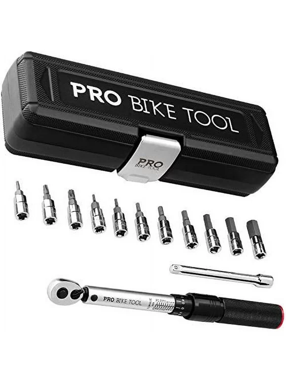 PRO BIKE TOOL 1/4 Inch Drive Click Torque Wrench Set (2 to 20 Nm)