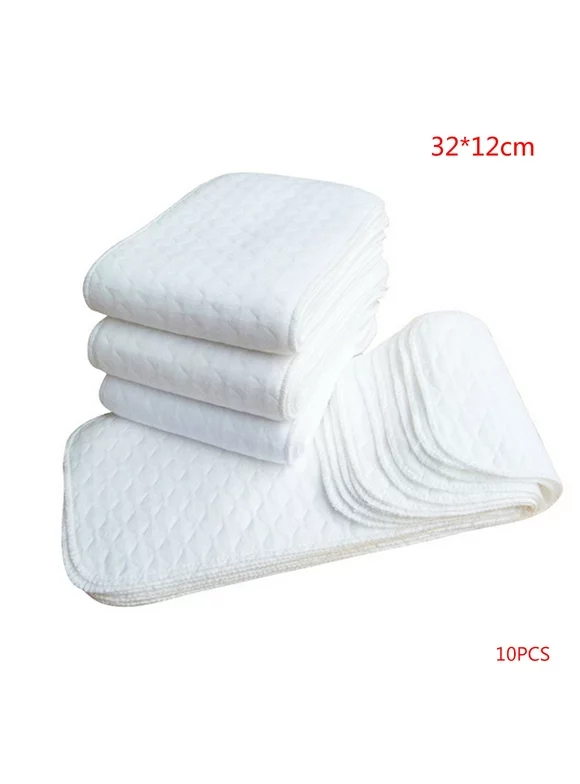 10PCS-Reusable-baby-Diapers-Cloth-Diaper-Inserts-1-piece-3-Layer-Insert-100-Cotton-Washable-Baby-Care-Products
