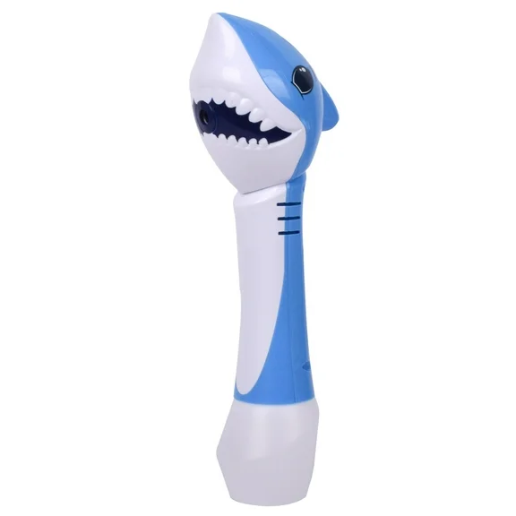Play Day Shark Bubble Wand with Lights and Sounds, 4oz Solution - Unisex, Children Ages 3 