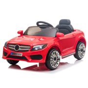 Kids Ride On Cars with Remote Control, URHOMERPO 12 Volt Ride on Toys Power 4 Wheels Truck with 3 Speeds, Lights, MP3 Player, Battery Powered Electric Vehicles for Kids Party Gift, Red, W14119