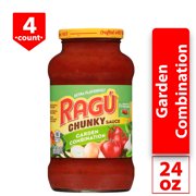 (4 Pack) Rag Chunky Garden Combination Pasta Sauce, 24 oz.