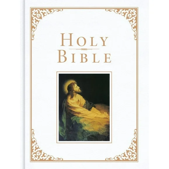 KJV Family Bible, White Imitation Leather-Over-Board (Hardcover)