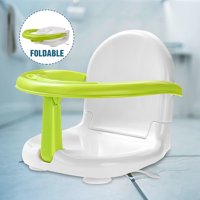 Foldable Baby Bath Seat Folding Anti-Skid Safety Shower Seat Newborn Baby Bathtub Seat Learning Seat Tub Ring Seat 17.3134.7"