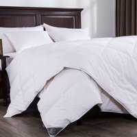 Puredown Lightweight White Down Comforter Light Warmth Duvet Insert 100% Cotton 550 Fill Power