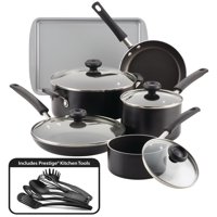 Farberware 15-Piece Easy Clean Aluminum Nonstick Pots and Pans Set/Cookware Set