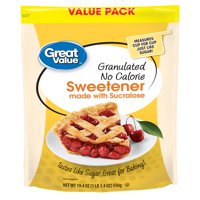 Great Value Granulated No Calorie Sweetener Value Pack, 19.4 oz