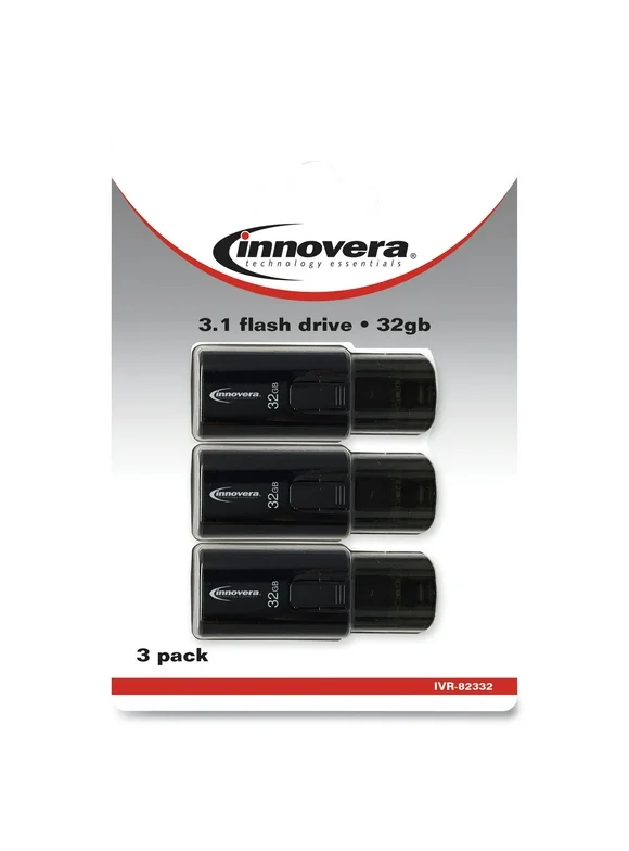 Innovera - USB flash drive - 32 GB - USB 3.0 (pack of 3)