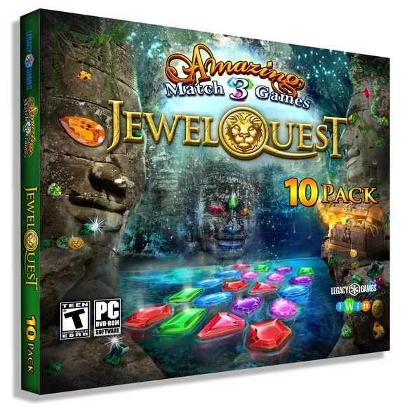 Amazing Match 3 Games: Jewel Quest - 10 Pack