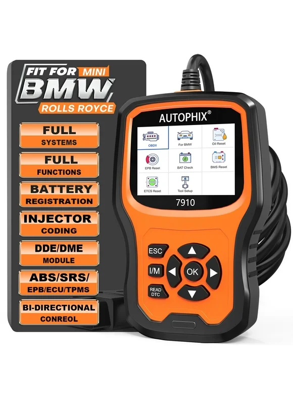 Autophix 7910 For BMW All System OBD2 Diagnostic Scanner Code Reader ABS SRS DPF TPMS Reset Battery Registration