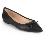 Womens Classic Bow Pointed Toe Casual Ballet Flats