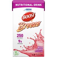 Case of 27 - Nestle Boost Breeze Nutritional Drink, Wild Berry, 8 oz.