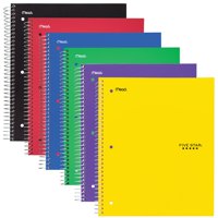 Five Star 3 Subject Wirebound Notebook, Wide Ruled, Assorted (05204)