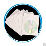 5000 CD DVD R Disc Paper Sleeves Envelope Window Flap
