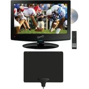 Supersonic 15.6" Class - HD, LED TV/DVD Combination - 720p, 60Hz (SC-1512) and Mohu Leaf 30 HDTV Antenna
