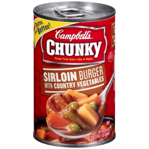 Campbell's Chunky Sirloin Burger with Country Vegetables Soup (Pack of 2)