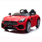 12 Volt Ride On Car with Remote Control, URHOMEPRO Electric Vehicles Ride on Car, Power 4 Wheels, 3 Speeds, Battery Powered, LED Lights, MP3 Player, Kids Ride on Toys for Boys Girls, Red, W13355